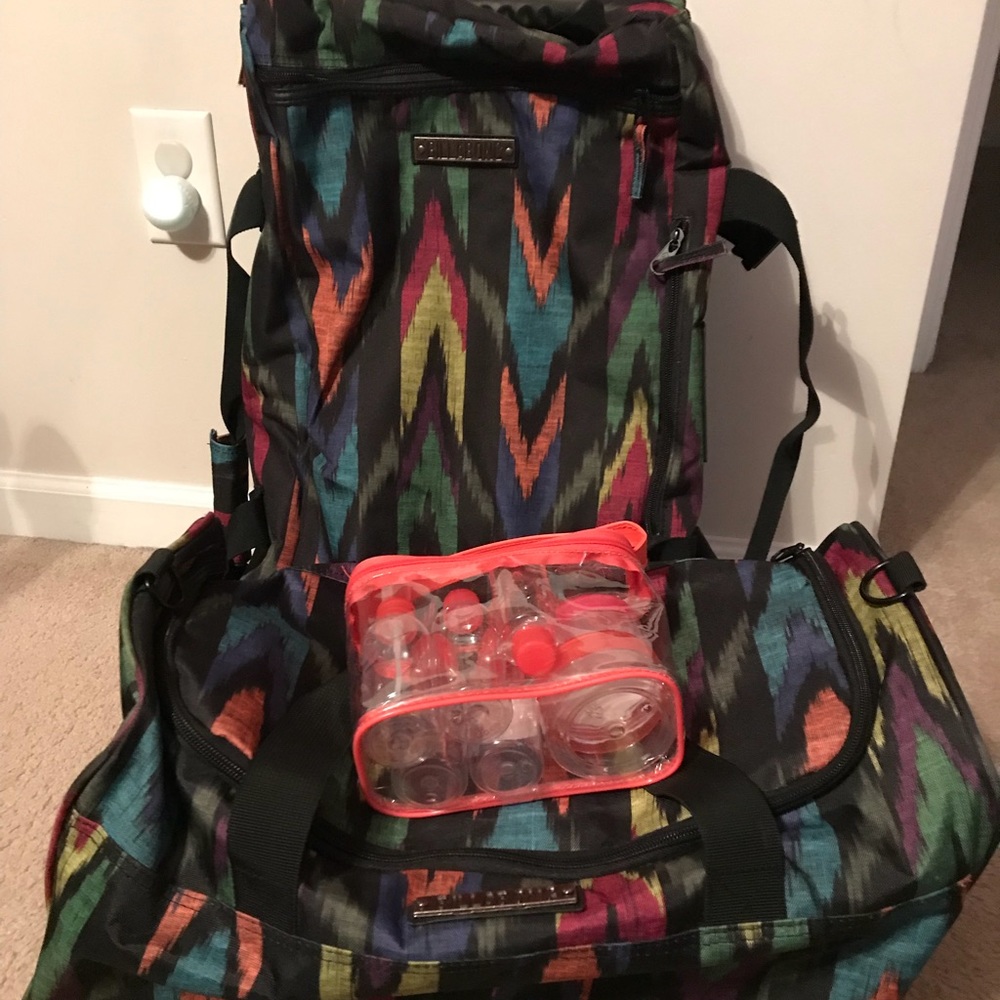 Kit travel = 2 roller travel bag + kit organizer